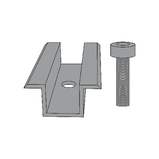 [K23900/U.55] Sun Ballast Kit de fixation central aluminium K23900/U.55